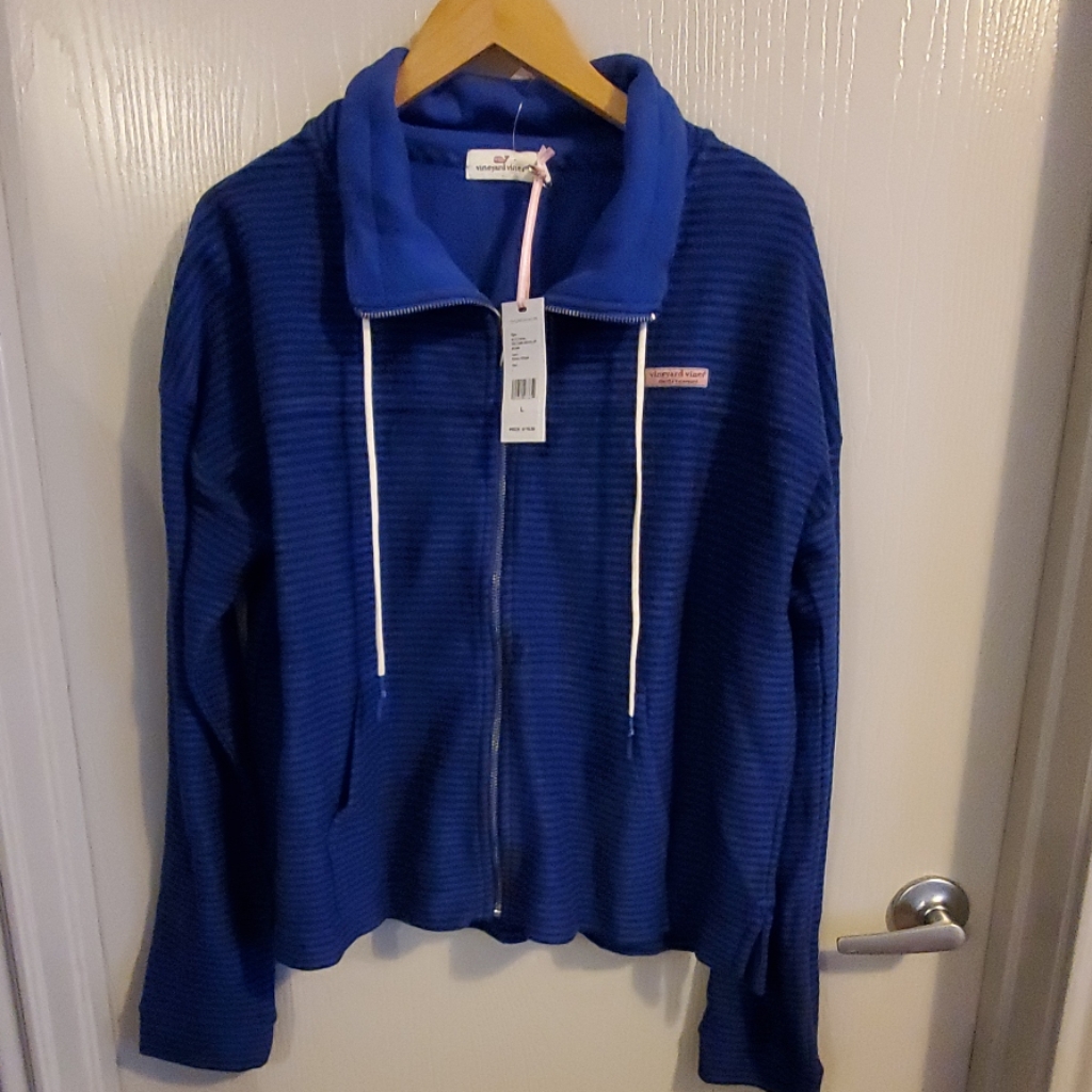 New Vineyard Vines $118 Brand Ladies Zipup New With Tags
